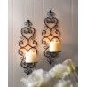 FLEUR-DE-LIS WALL SCONCE DUO