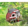 RED TRAILER BIRDHOUSE