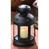 BLACK COLONIAL CANDLE LAMP