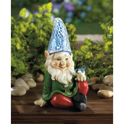 CHEERY GNOME SOLAR STATUE