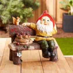 GARDEN GNOME GREETING SIGN