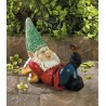 LAZY GNOME SOLAR STATUE