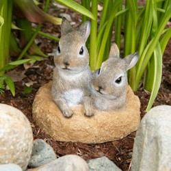 PEEK-A-BOO GARDEN BUNNIES DECOR