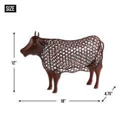 CHICKEN WIRE COW SCULPTURE