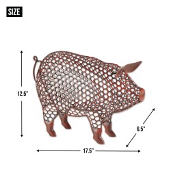 CHICKEN WIRE PIG SCULPTURE