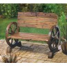 WAGON WHEEL BENCH