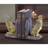 HOWLING WOLF BOOKENDS