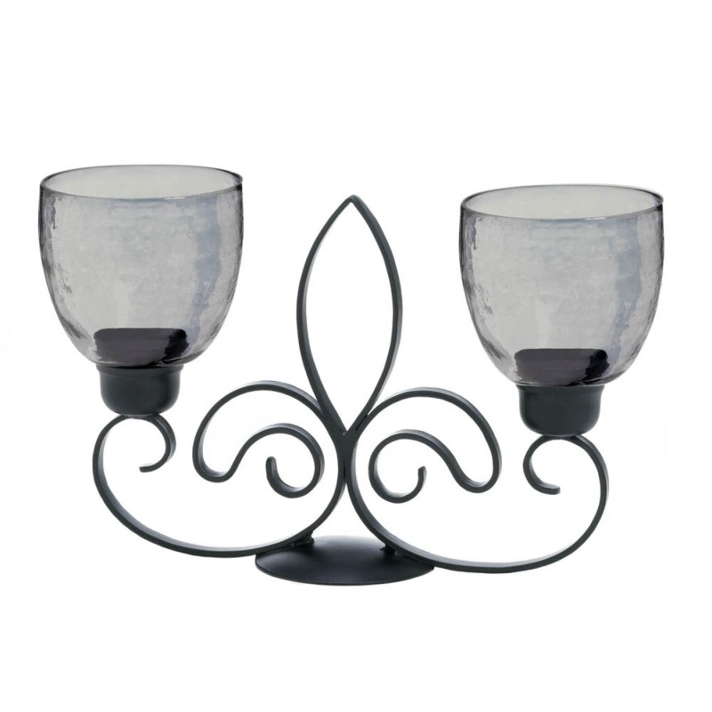 FLEUR DE LIS DUO CANDLE STAND