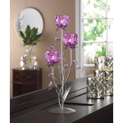 FUCHSIA BLOOMS CANDLEHOLDER