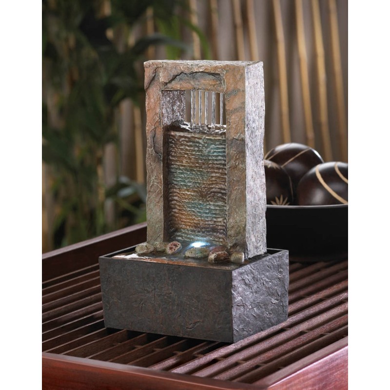 CASCADING WATER TABLETOP FOUNTAIN