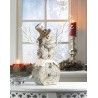 SNOWMAN STATUE WITH TWIG LIGHTS